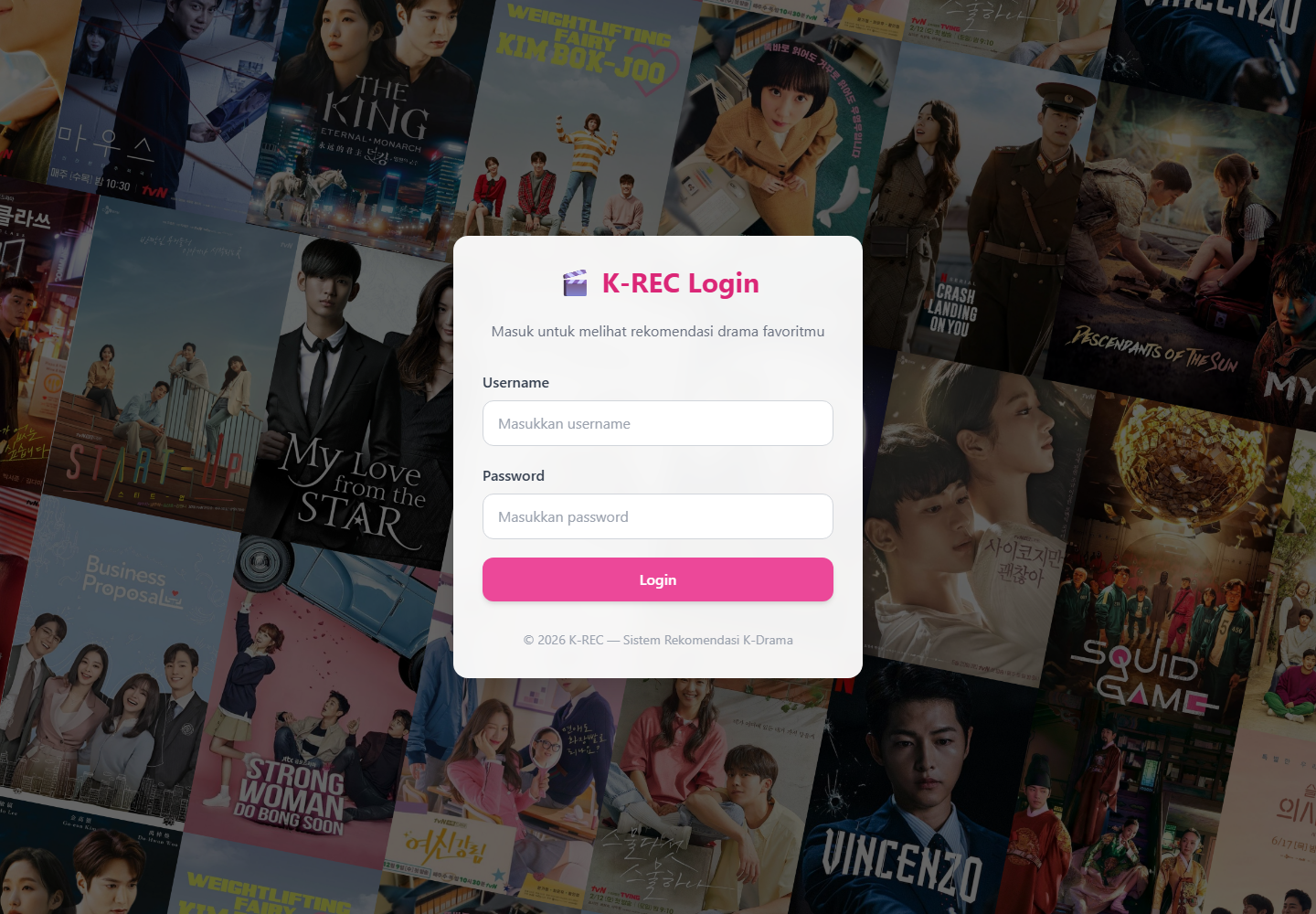K-Rec V2 — Personalized K-Drama Recommendation screenshot 1