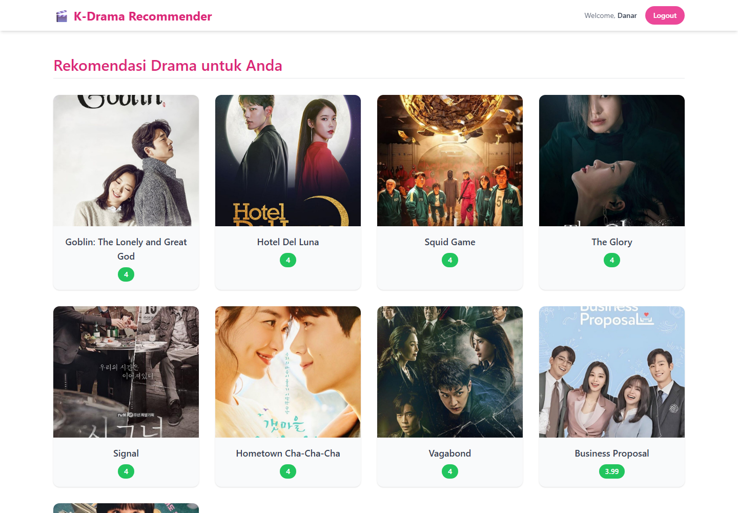 K-Rec V2 — Personalized K-Drama Recommendation preview